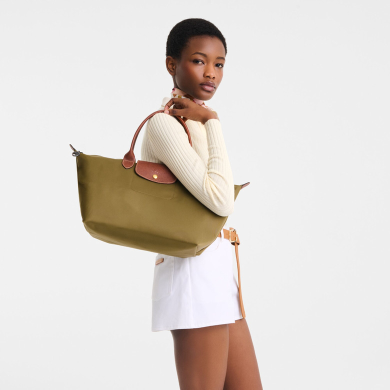 Longchamp handbag green 4