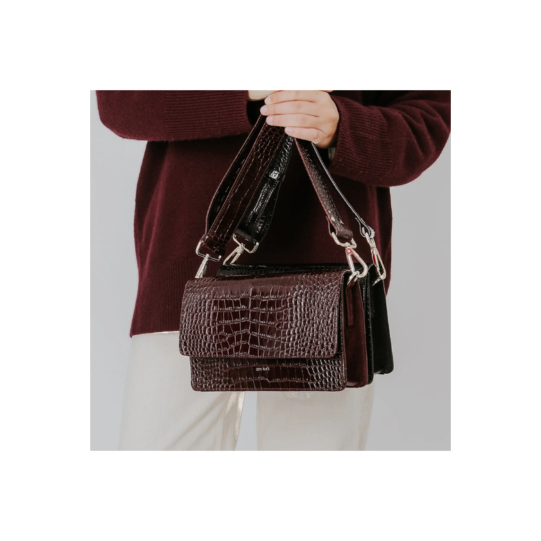 Ann Kurz sac bandoulière bordeaux 2