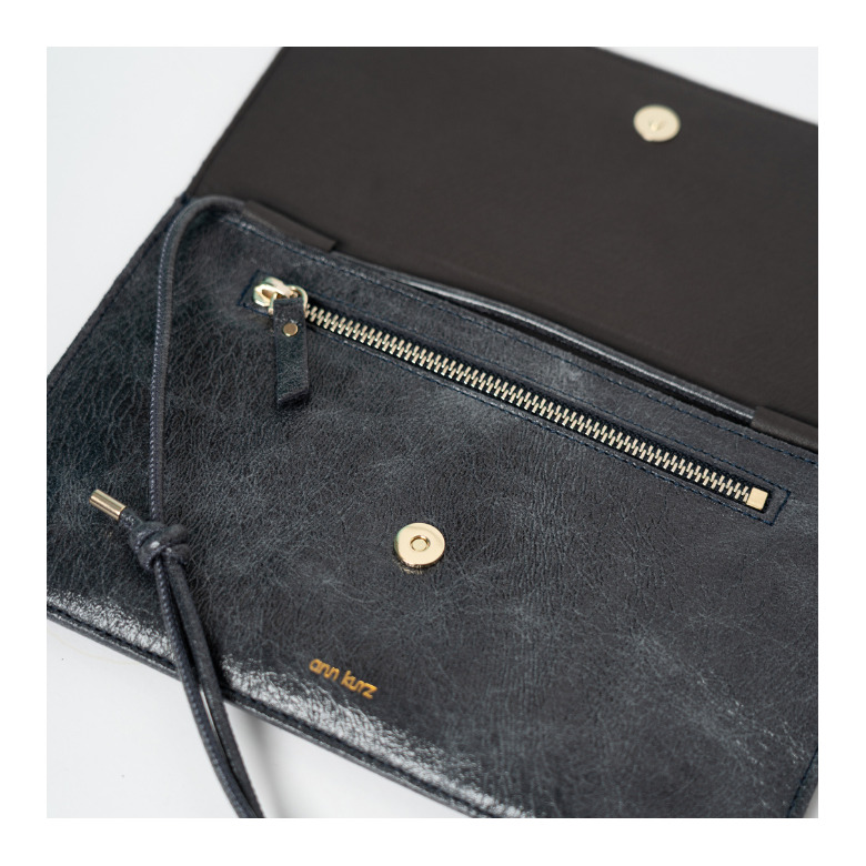 Ann Kurz clutch blauw 3