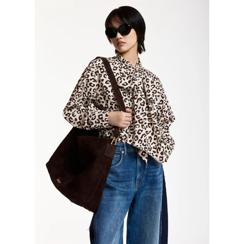 Essentiel sac porté épaule brun 5