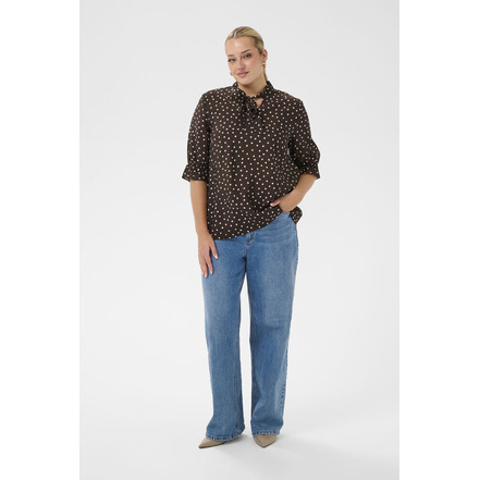 Kaffe Curve blouse brown