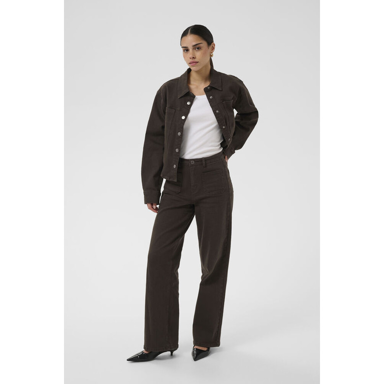 Kaffe broek 32 inch bruin 2