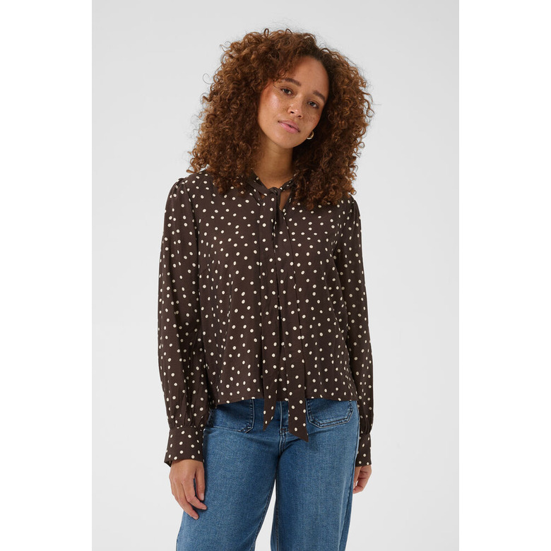 Kaffe blouse bruin 2