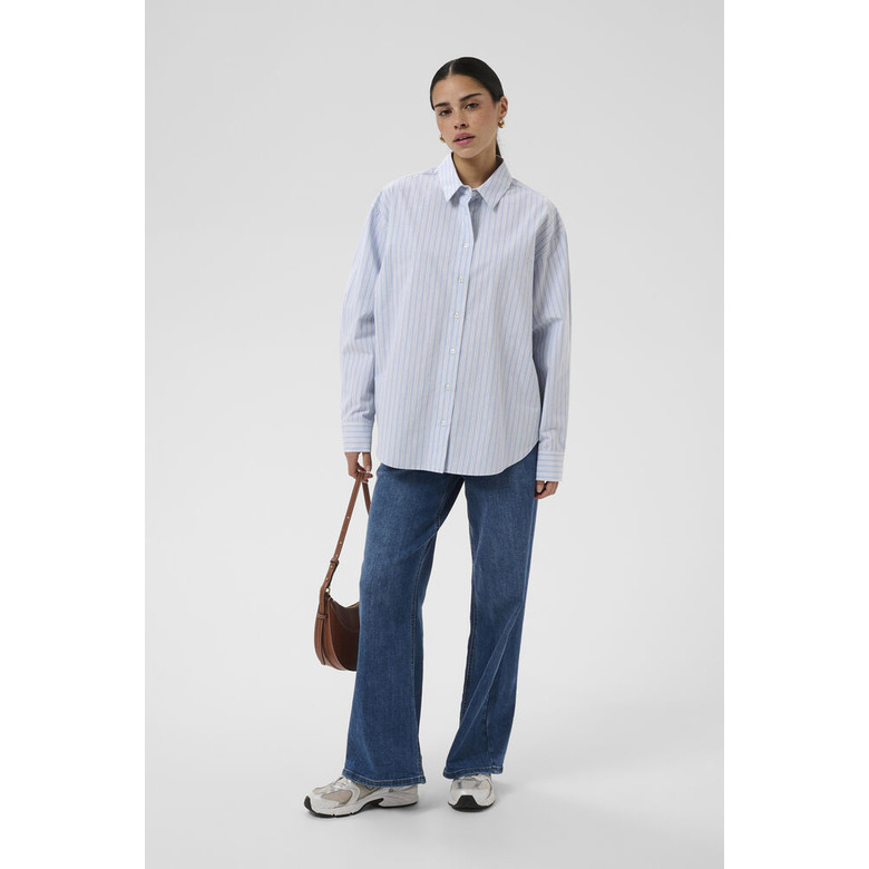 Kaffe blouse blauw 2