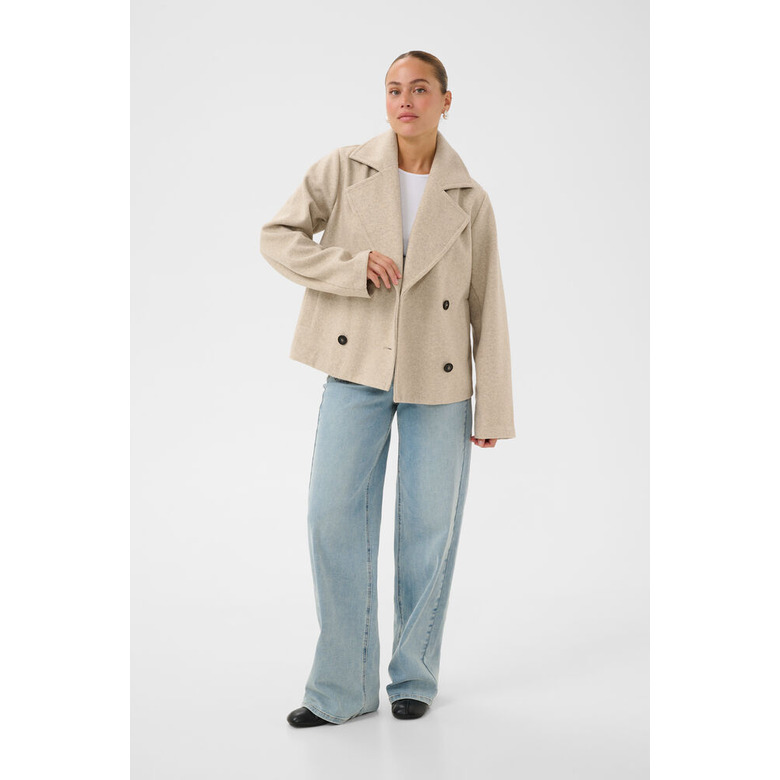 Kaffe vest beige 2