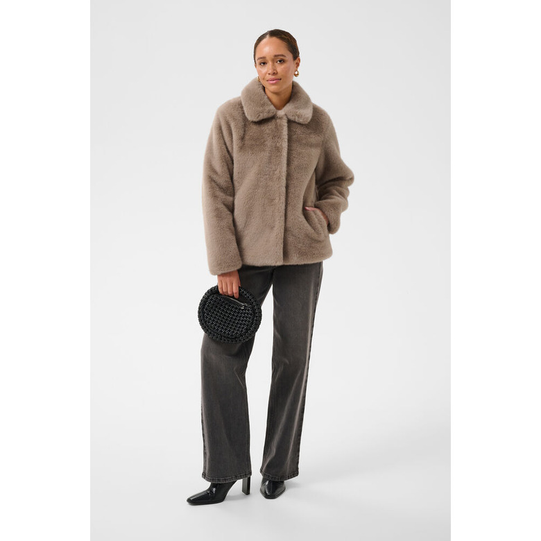 Kaffe vest beige 2