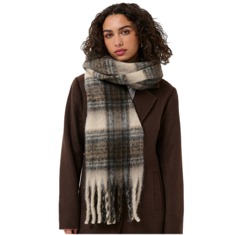 Kaffe sjaal beige 2