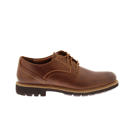 Clarks schnürschuhe cognac