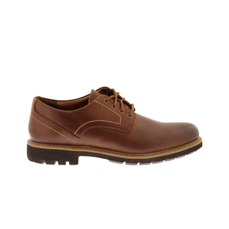 Clarks lace shoes cognac 1