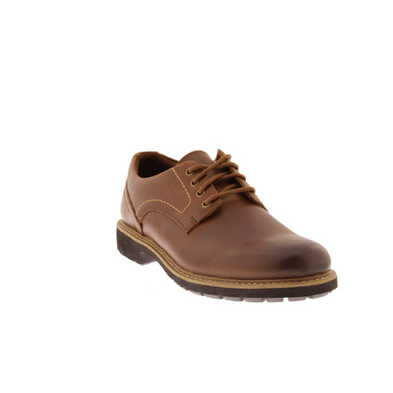 Clarks schnürschuhe cognac