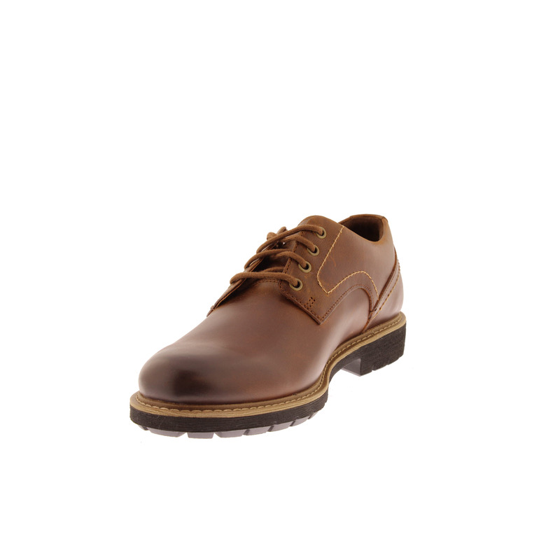 Clarks lace shoes cognac 3