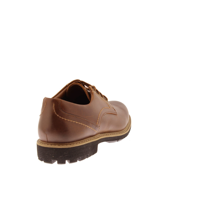 Clarks lace shoes cognac 4