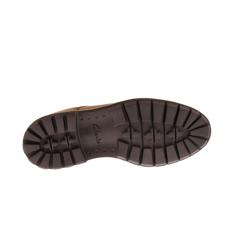 Clarks lace shoes cognac 5