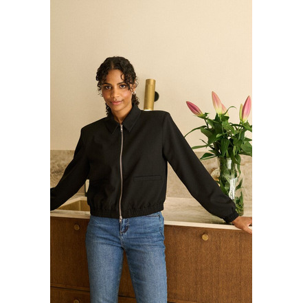 Kaffe vest zwart