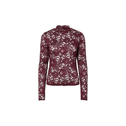 Y.a.s chemisier bordeaux