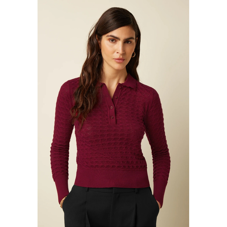 King Louie polo bordeaux 2