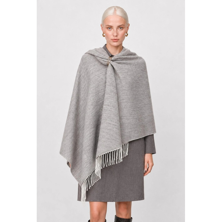 Kocca poncho gris 2