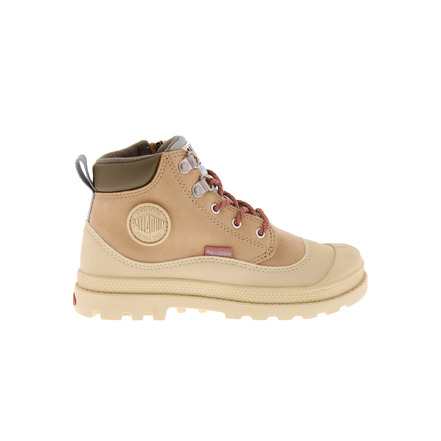 Palladium schnürschuhe beige