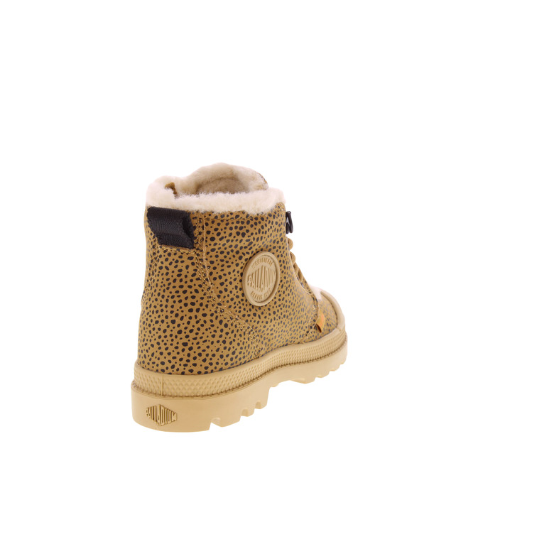 Palladium schnürschuhe camel 4