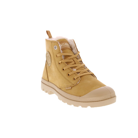 Palladium schnürstiefel camel