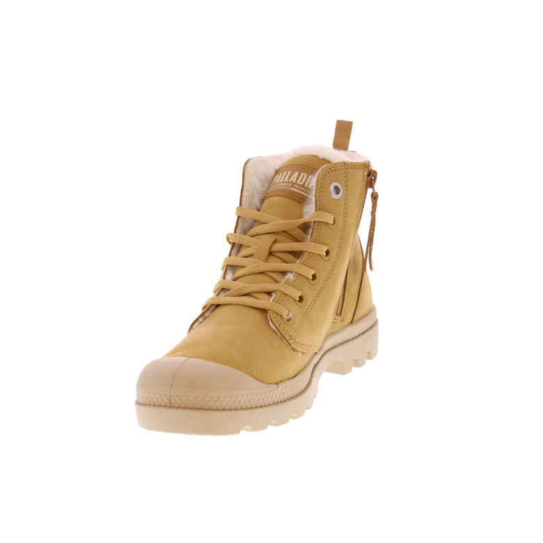 Palladium schnürstiefel camel 3
