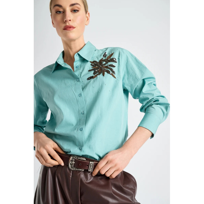 Marie Mero blouse blue 2