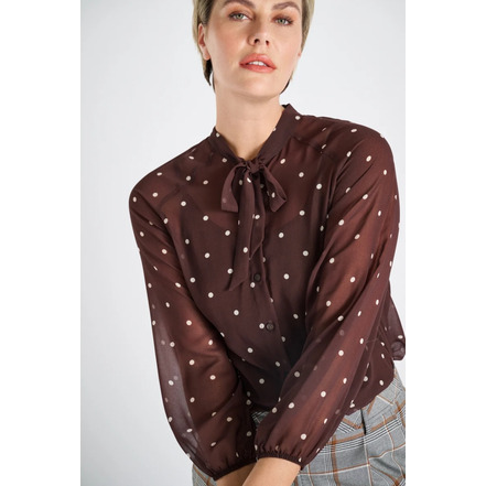Marie Mero blouse bruin