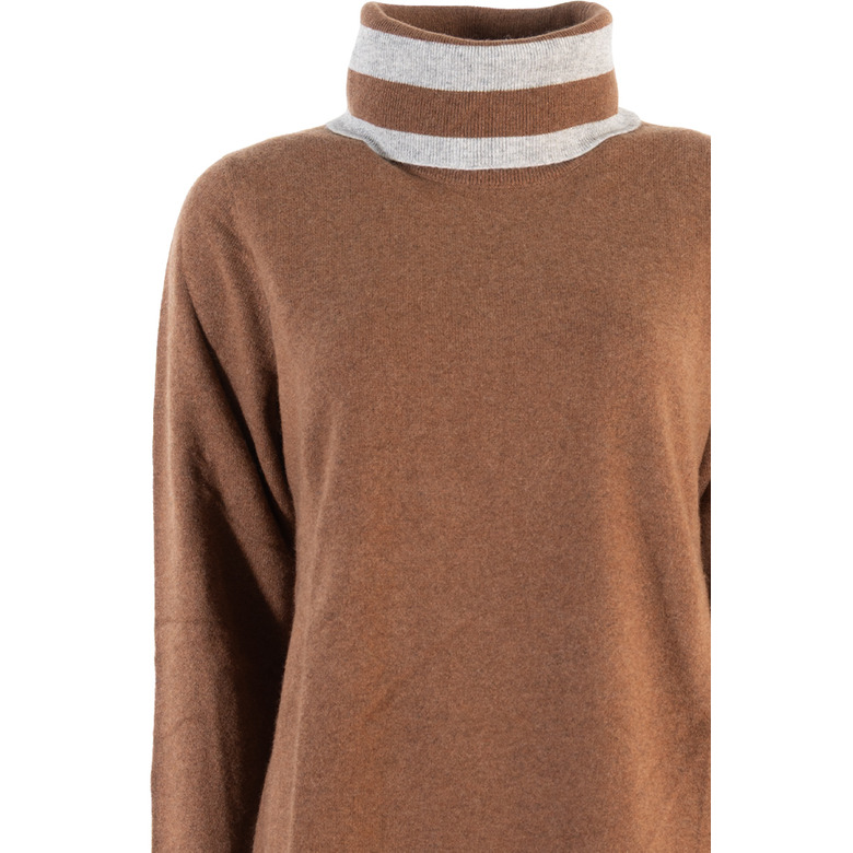 Marie Mero pull brun 2