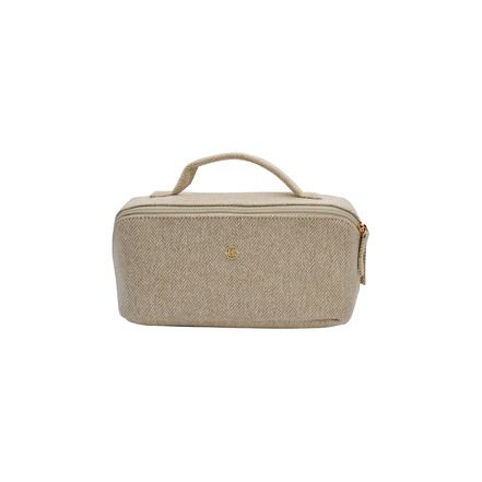 Les Cordes toilettasche ecru