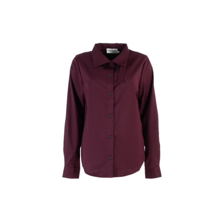 Nathalie Vleeschouwer bluse bordeaux 1