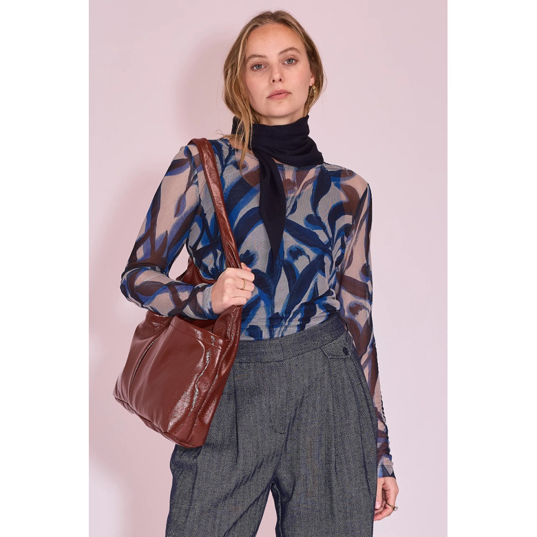 Nathalie Vleeschouwer bluse blau 2