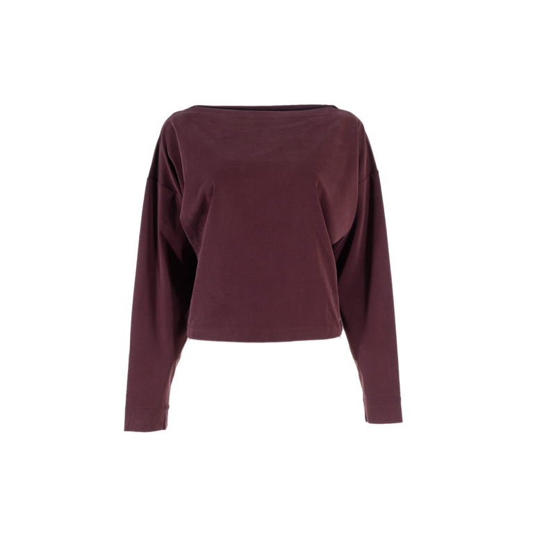 Nathalie Vleeschouwer bluse bordeaux 1