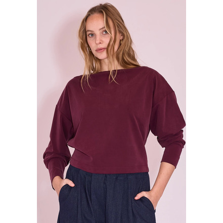 Nathalie Vleeschouwer blouse bordeaux