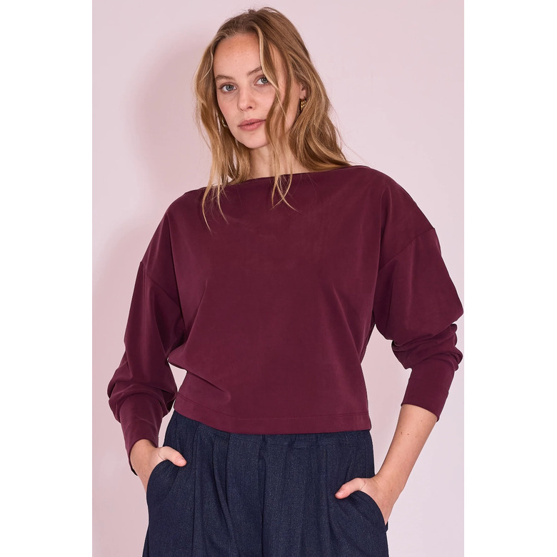 Nathalie Vleeschouwer bluse bordeaux 2