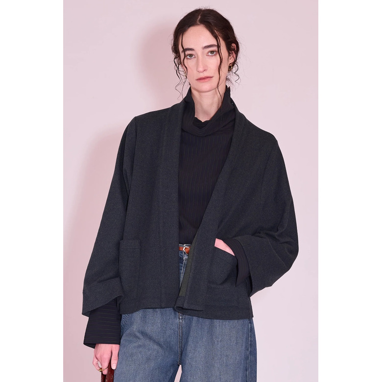 Nathalie Vleeschouwer veste vert 2
