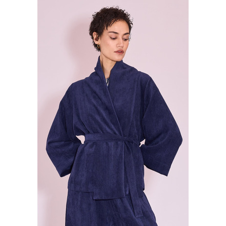 Nathalie Vleeschouwer vest blauw