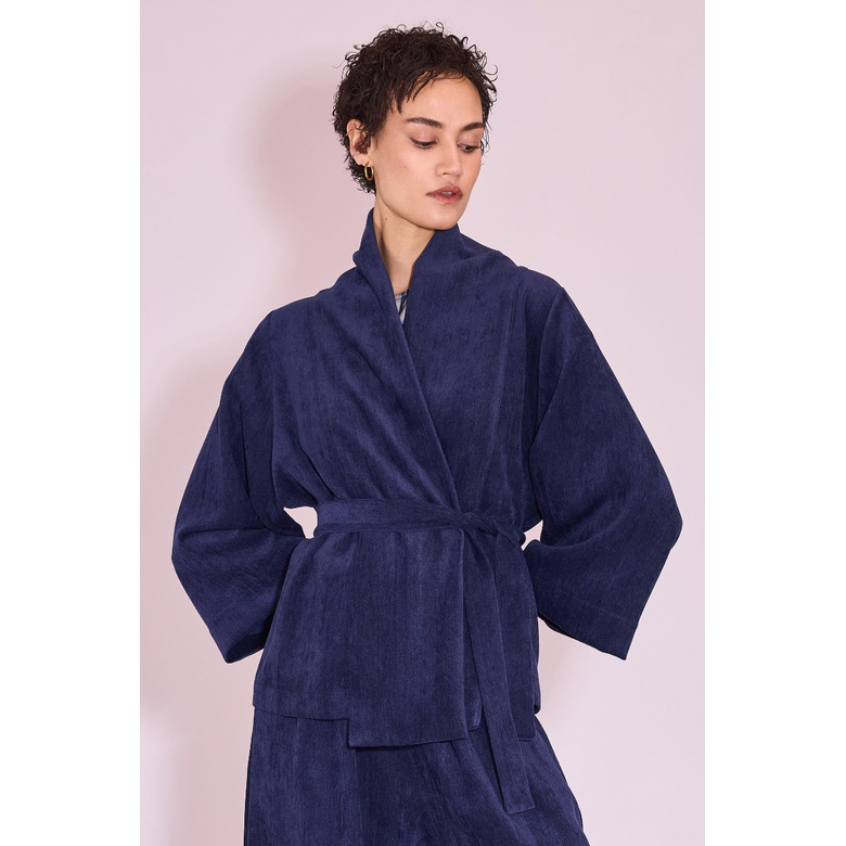 Nathalie Vleeschouwer veste bleu 2