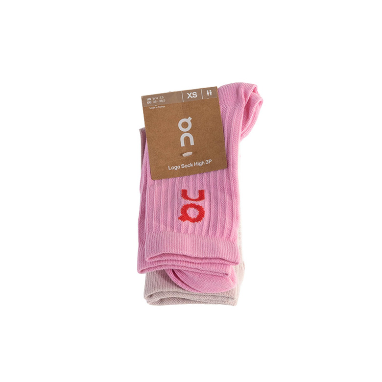 On Running chausettes rose 1