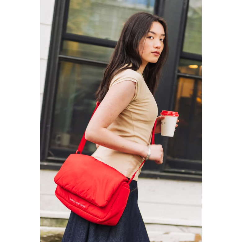Herschel sac bandoulière rouge 3