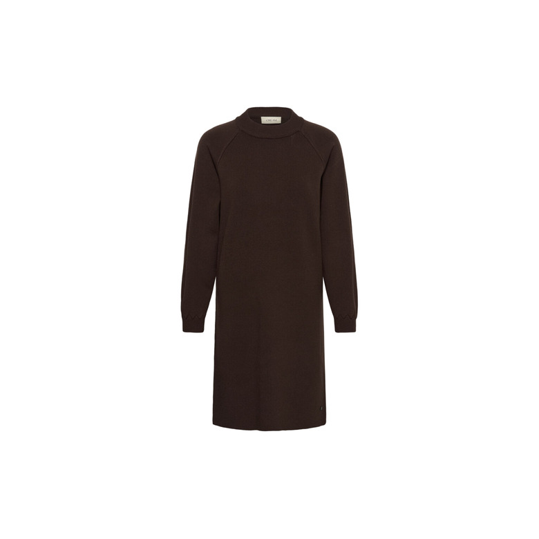 Cream dress brown 1