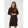 Cream dress brown 2