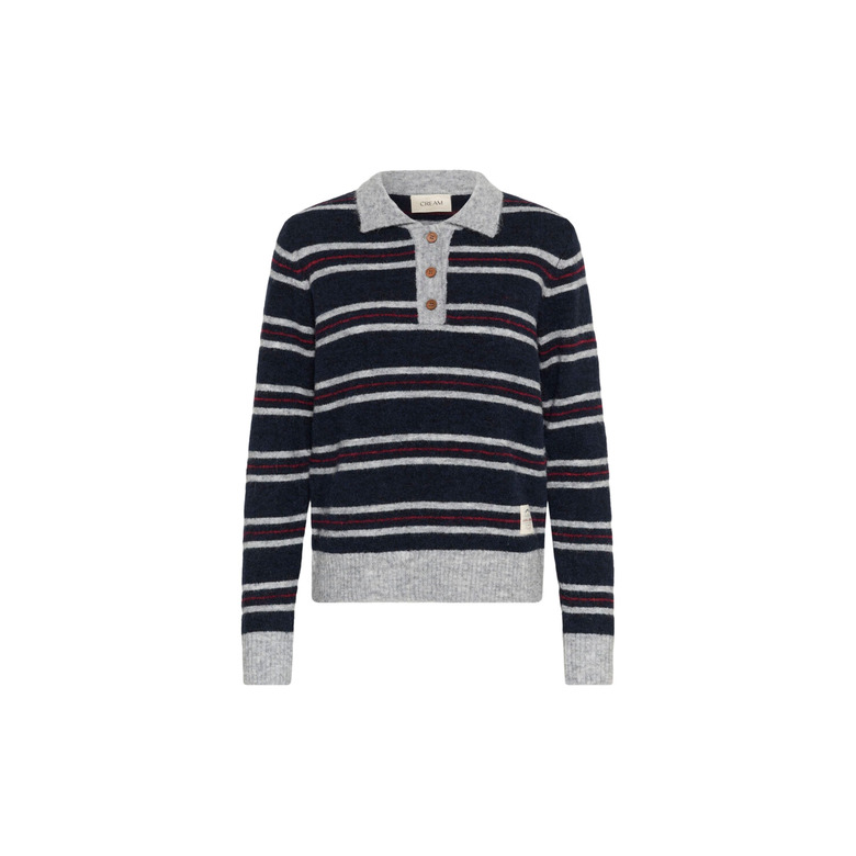 Cream sweater blue 1
