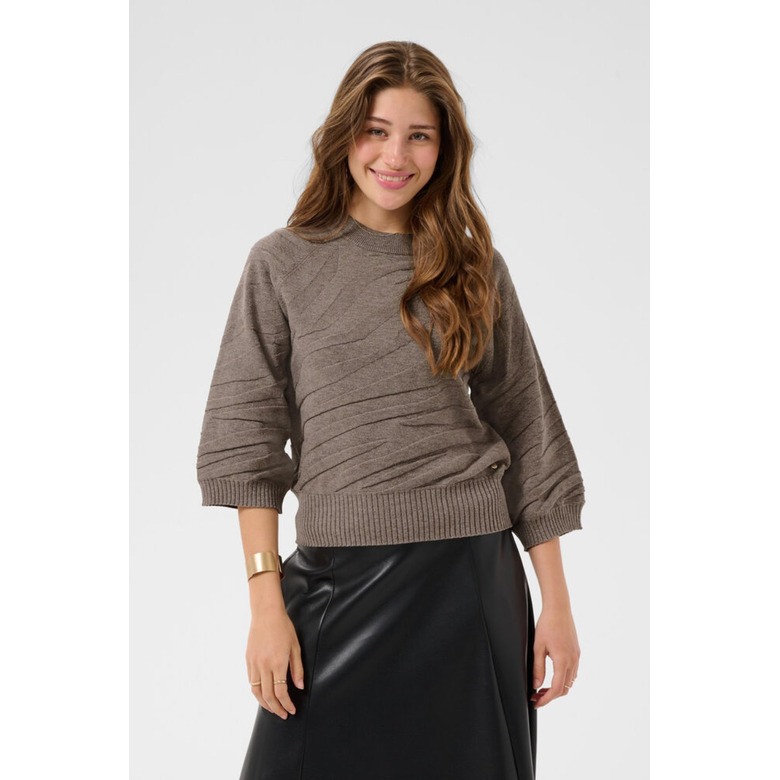 Cream sweater lightbrown 2