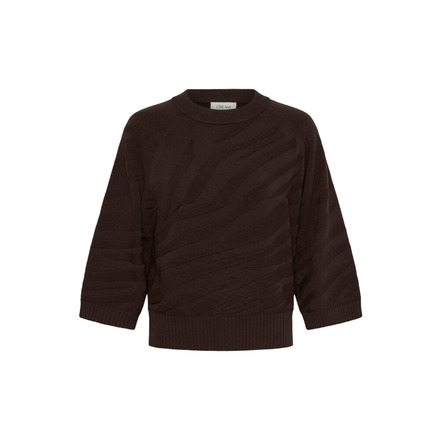 Cream sweater brown