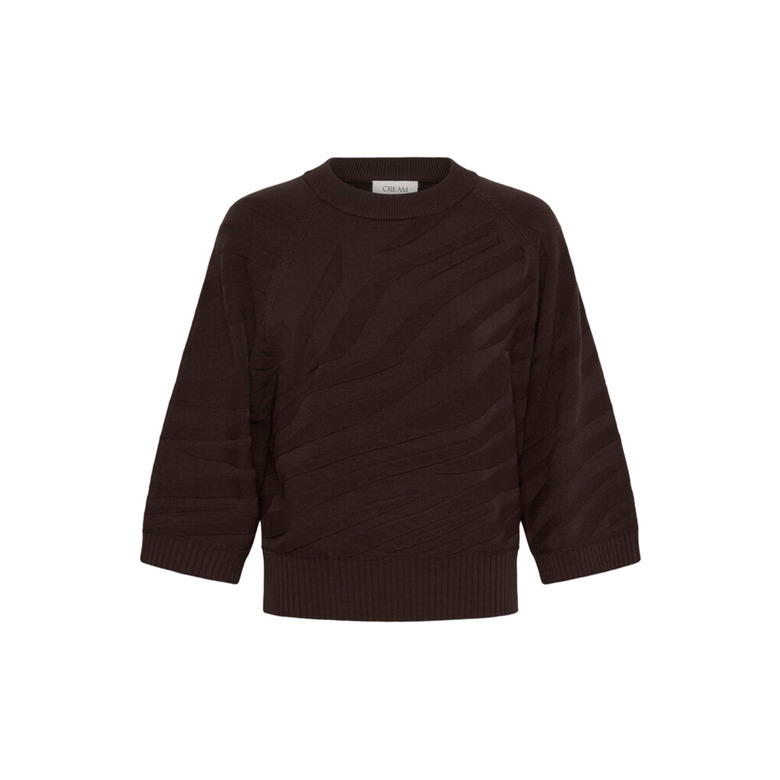 Cream sweater brown 1