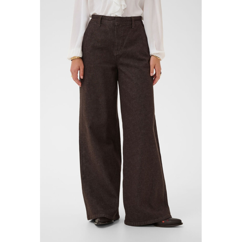 Cream trousers 32 inch brown 2