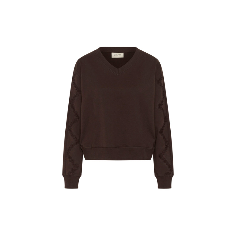 Cream sweater brown 1