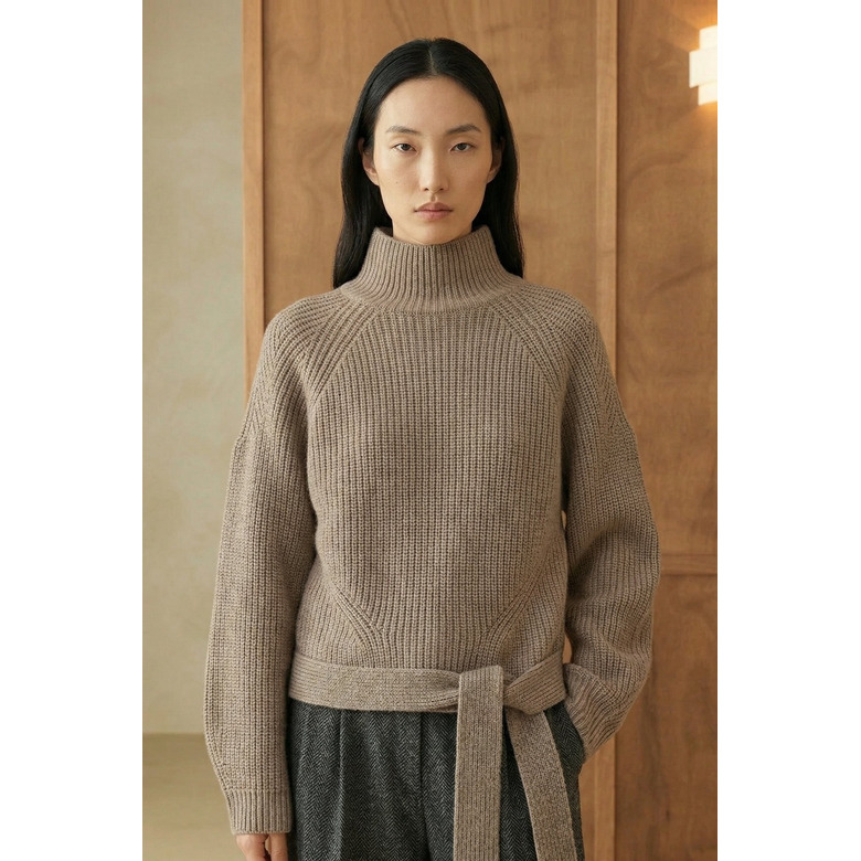 Humility sweater lightbrown 2