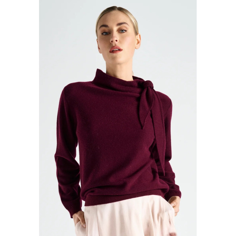 Marie Mero pull bordeaux 2