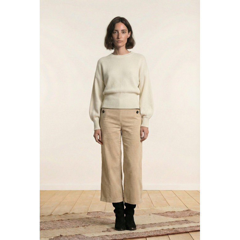 La Fee Maraboutee pull ecru 2